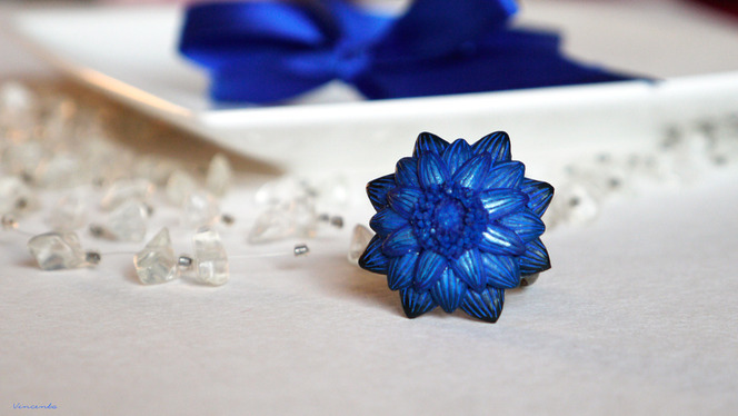 Кольцо - синий цветок (Цветок, Отражающий Небо)