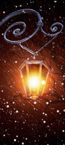 Новогодние картинки - фонарик, снег