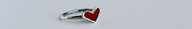 Кольцо "Угловатое сердце" от PULYA silver